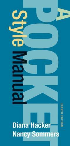 Pocket Style Manual by Diana Hacker and Nancy Sommers (2017, Spiral)