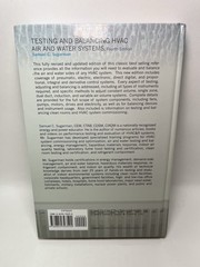Testing and Balancing HVAC Air and Water Systems Samuel C. Sugarman 4th Edition
