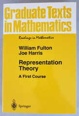 Fulton Harris Representation Theory First Course Springer GTM 129 NEW 1st Ed 4th
