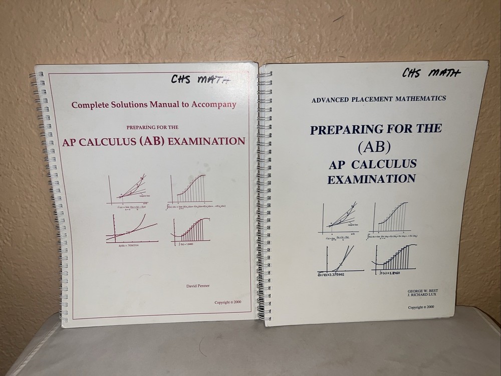 Y2K Preparing For The AP Calculus (AB) Examination Textbook – Vintage – LIKE NEW