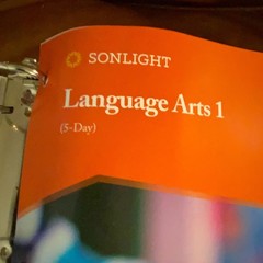 Sonlight Language Arts 1 Instructor’s Guide 5-Day D-Ring Binder Tabs Homeschool