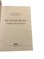 Software Environments and Tools Ser.: Lanczos Method : Evolution and Application