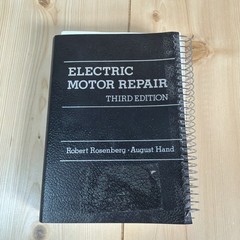 Electric Motor Repair Third Edition Rosenberg Hand 1987 Dual Spiralbound