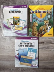 A Beka Homeschool Arithmetic 1 Curriculum Lesson Plans, Work-Text, Charts – NEW