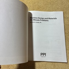 PPI Machine Design and Materials Six-Minute Problems – 2019 / 4th Revision