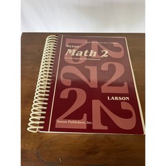 Saxon Math 2 Home Study Teachers Edition Homeschool Spiral Nancy Larson