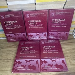 Lot Of 5 Veterinary Clinics Of North America: Exotic Animal Practice Hardcover