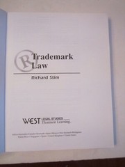 2000 TRADEMARK LAW BOOK BY RICHARD STIM – 288 PAGES