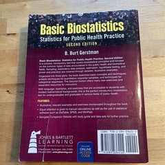 Basic Biostatistics 2nd Edition Paperback Access Code Gerstman Textbook
