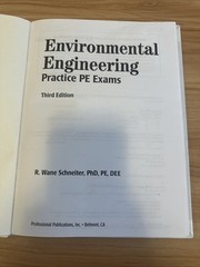 Environmental Engineering Practice PE Exams by R. Wane Schneiter 3rd Ed