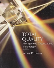 Total Quality: Management, Organization and Strategy – Evans, James R. – pap…