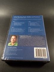 The Great Courses Mind-Bending Math: Riddles and Paradoxes DVD 4 Discs + Book