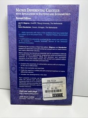 Matrix Differential Calculus with Applications in Statistics and Econometrics
