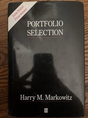 Portfolio Selection: Efficient Diversification of Investments by Harry