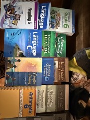 Abeka Grade 6 Homeschool Textbook & Workbook Lot Language, Math, TE/Keys