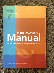 Publication Manual (OFFICIAL) 7th Edition of the American Psychological…