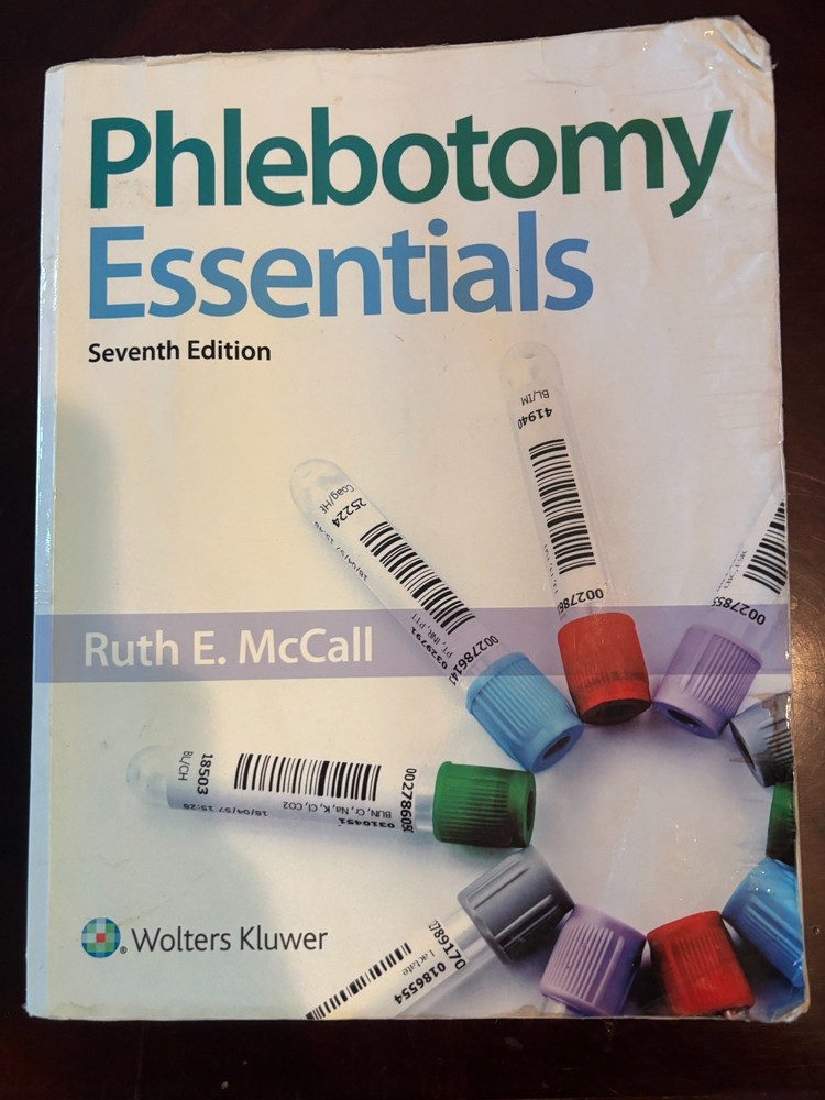 Phlebotomy Essentials by Ruth E. McCall (2019, Trade Paperback)
