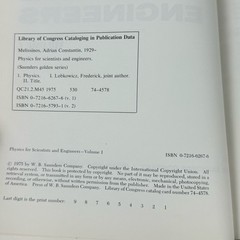 Physics for Scientists and Engineers, Volume 1 – Hardcover Textbook – 1975