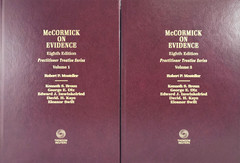 McCormick on Evidence 8th Edition Vols 1 & 2 Law Textbook Set Thomson Reuters