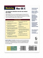 Mastering Mac OS X By Todd Stauffer. 9780782125818 EXCELLENT CONDITION!!