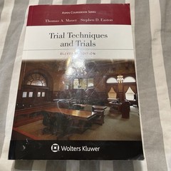 Wolters Kluwer Trial Techniques and Trials 11th Ed Mauet Easton Aspen PB 2021