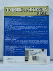 ELECTRONICS FOR ELECTRICIANS ~ Stephen L. Herman ~ 5th Edition