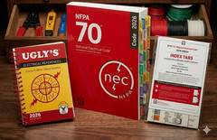 NFPA 70 National Electrical Code 2026+ index tab 26+ugly electrical 26 Spiral US