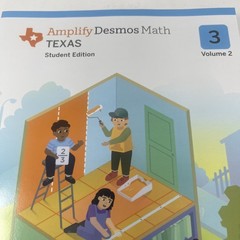 AMPLIFY DESMOS MATH – Grade 3 Student Ed, Vol 2 Mathematics, 2023 PB, TEXAS