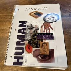Student Study Art Notebook Concepts of Human Anatomy & Physiology Spiral PB Book