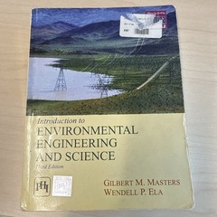 Introduction to Environmental Engineering and Science by Gilbert Masters and…