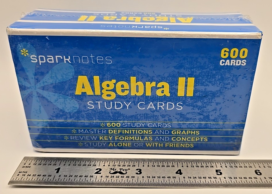 Algebra II SparkNotes Study Cards – Cards By SparkNotes – EUC