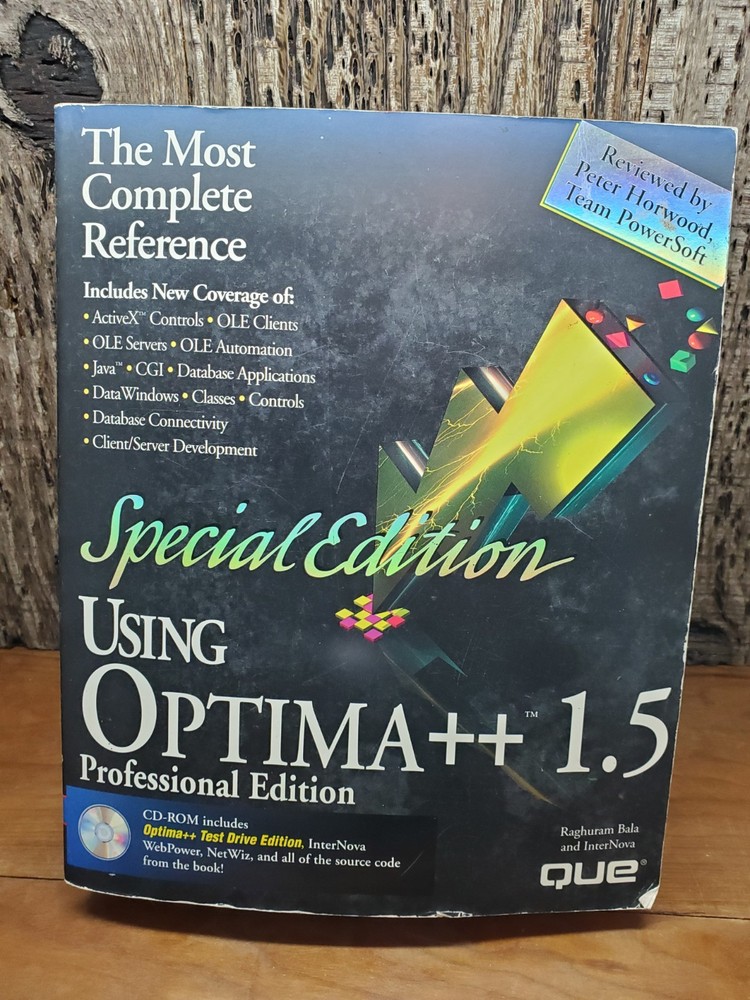 Using OPTIMA++ 1.5 Professional Edition 1996 Vintage Paperback w/CD ROM