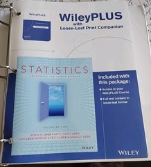Statistics: Unlocking the Power of Data, – Loose Leaf, Like New 2017