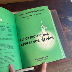 Vintage 50s 60s Advance Trades School ATS Electrical Training Binder