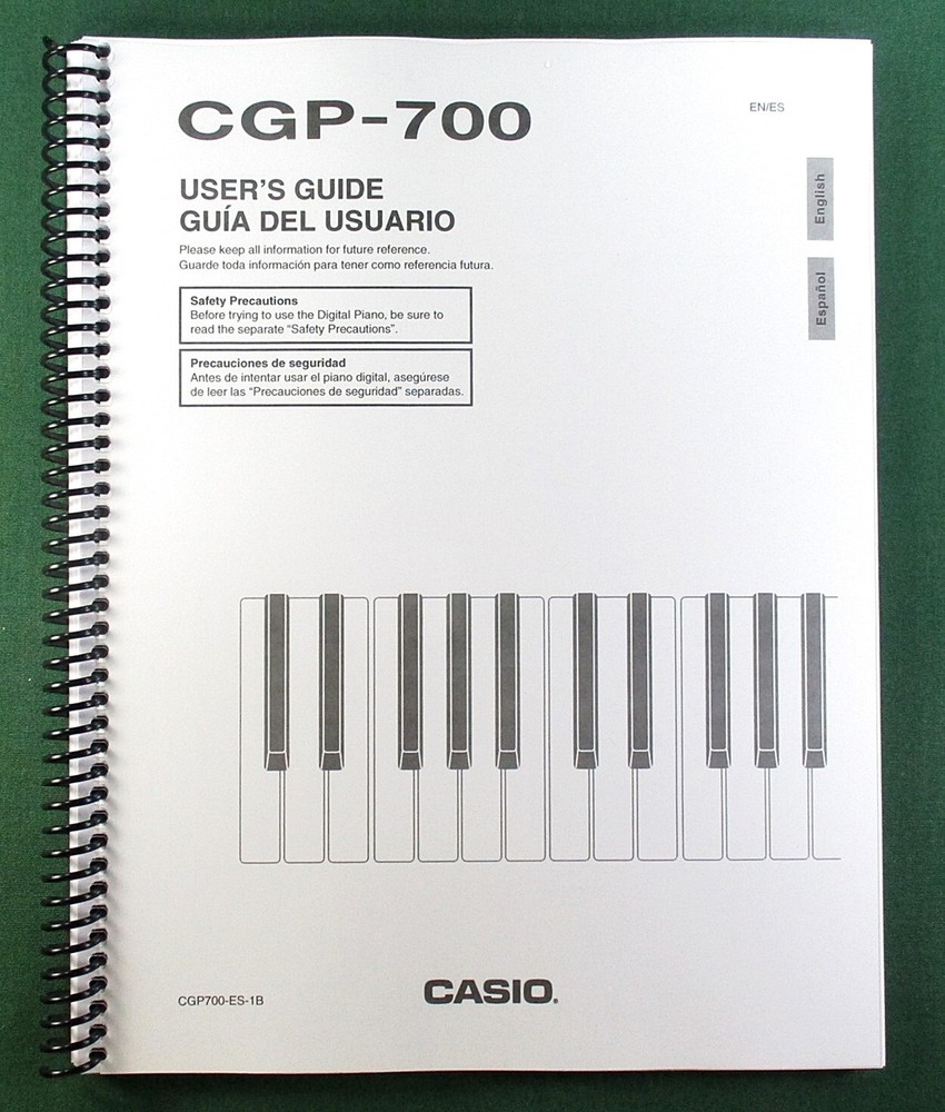 Casio CGP-700 Instruction Manual: 154 Pages Coil Bound & Protective Covers!