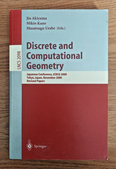 Discrete and Computational Geometry Japanese Conference, JCDCG 2000 Revised Book