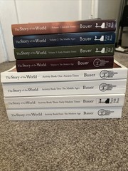 The Story Of The World: History For The Classical Child 4 Books +4 Workbooks Lot