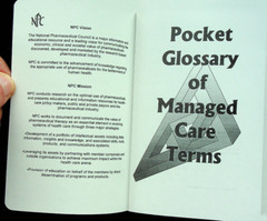NPC Pocket Glossary of Managed Care Terms – New, Softcover – Unspecified Pub Yr.