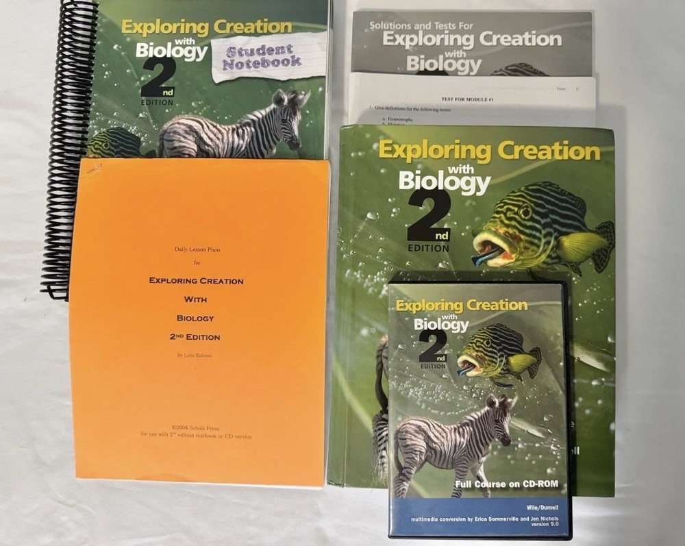 Apologia Biology (2nd Ed)Textbook, Solutions/Test, Student Notebook, Cd-rom