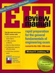 EIT REVIEW MANUAL: RAPID PREPARATION FOR THE GENERAL By Michael R. Lindeburg