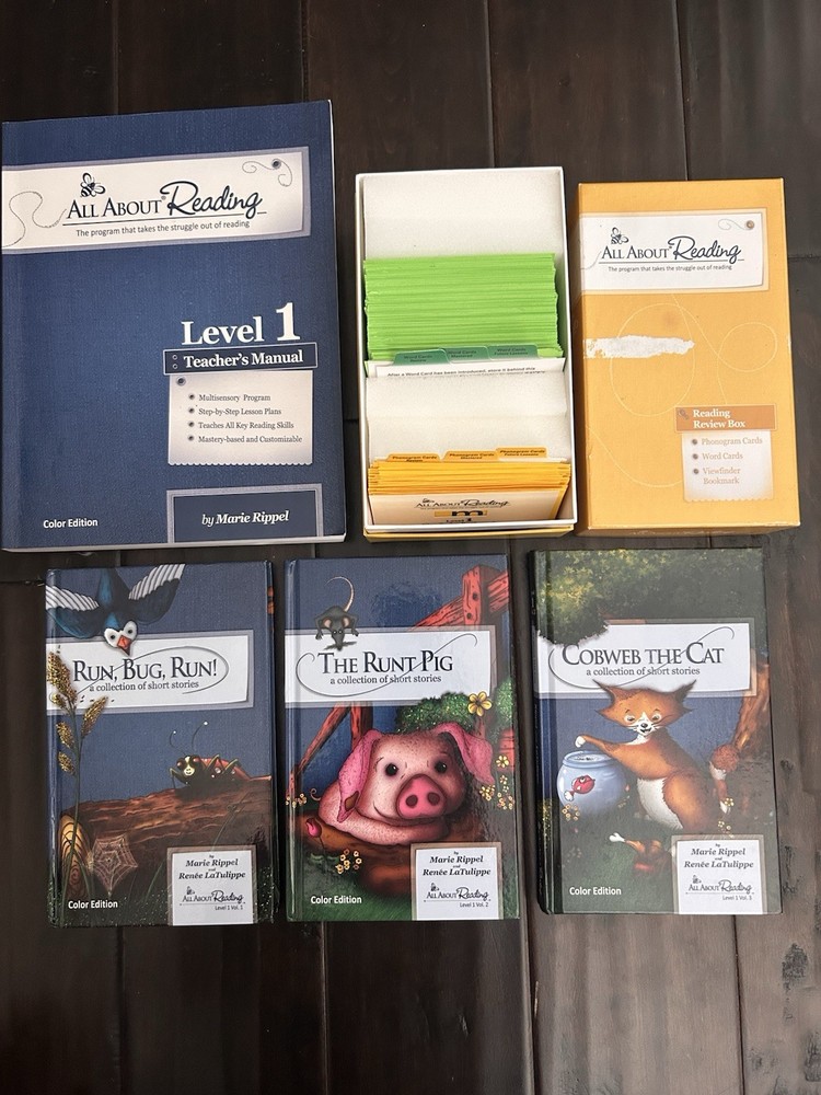 All About Reading Level 1 Teachers Manual, Readers & Flash Cards