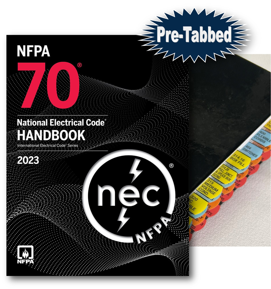 Highlighted & Tabbed NFPA 70 2023 NEC Handbook – Professionally Tabbed