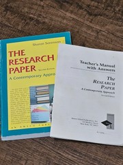 The Research Paper with Answer Key (Sharon Sorenson)