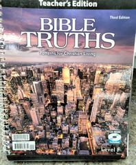 BJU Bible Truths Teacher’s Edition Level F Third Edition