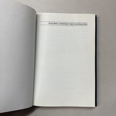 Building Construction Estimating Hardcover- C2