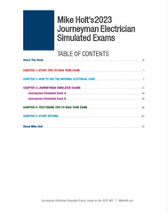 Mike Holt’s 2023 Electrician Exam Prep Book & Journeyman Simulated Exams