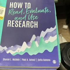 SAGE How to Read, Evaluate, and Use Research 1st Ed PB Nichols 2023 ISBN