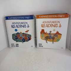 BJU Adventures in Reading 3 Teacher’s Edition Set Parts 1 & 2 + CD 2016 Spiral