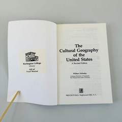 The Cultural Geography of the United States – Zelinsky (1992) Paperback Revised