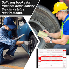 10 Pack Driver Daily Log Book 8.5″ x 5.5″ Log Book with Detailed Driver Vehicle